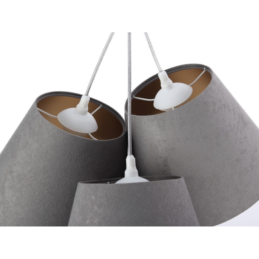Lampadario a sospensione con filo AMBROSIA 3XE27/60W/230V