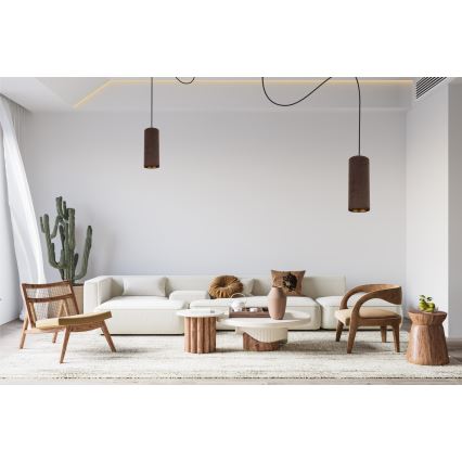 Lampadario a cavo AVALO 2xE27/60W/230V ragno marrone/rame