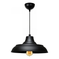 Lampadario a sospensione AYD 1xE27/40W/230V nero