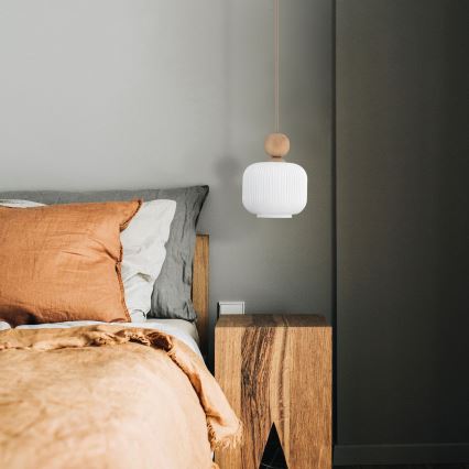 Lampadario a sospensione BALLO 1xE14/10W/230V beige