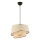 Lampadario a sospensione BARETTE 1xE27/60W/230V crema/cromo lucido
