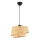 Lampadario a sospensione BARETTE 1xE27/60W/230V marrone/oro