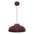 Lampadario a sospensione BASCA 1xE27/15W/230V bordeaux/crema