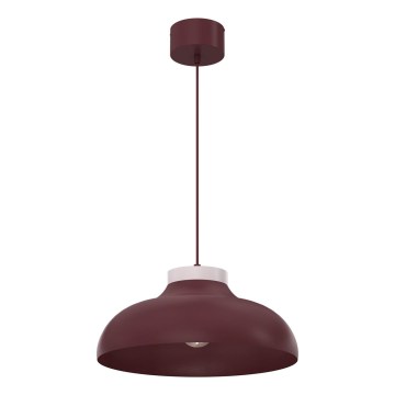 Lampadario a sospensione BASCA 1xE27/15W/230V bordeaux/crema