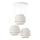Lampadario a sospensione BOHO con cavo 3xE27/60W/230V bianco