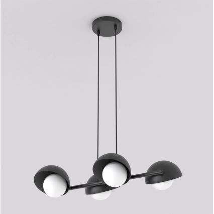 Lampadario a sospensione BOOM su cavo 4xG9/8W/230V nero