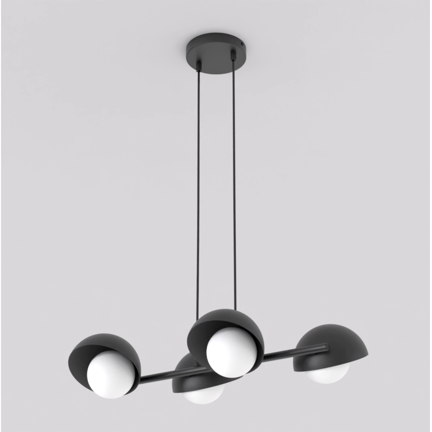 Lampadario a sospensione BOOM su cavo 4xG9/8W/230V nero