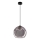Lampadario a sospensione BRIN 1xG9/15W/230V nero fumé