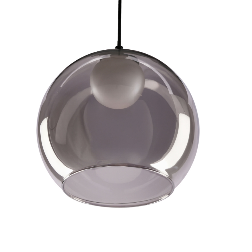 Lampadario a sospensione BRIN 1xG9/15W/230V nero fumé