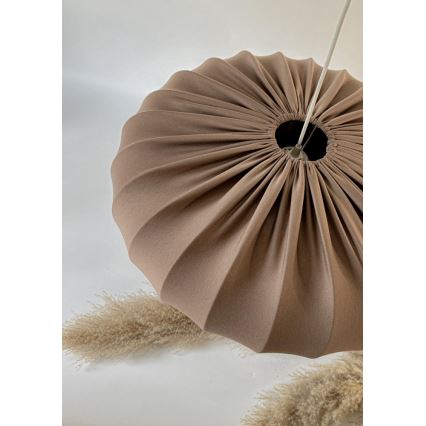 Lampadario a sospensione CAFEE 1xE27/40W/230V diametro 52 cm marrone
