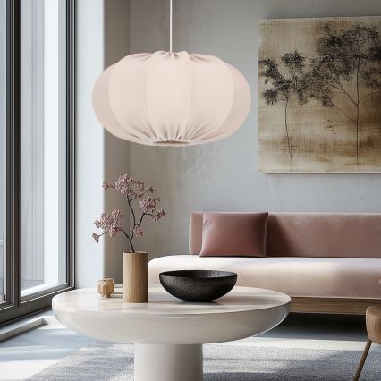 Lampadario a sospensione CAFEE 1xE27/40W/230V Ø 52 cm beige