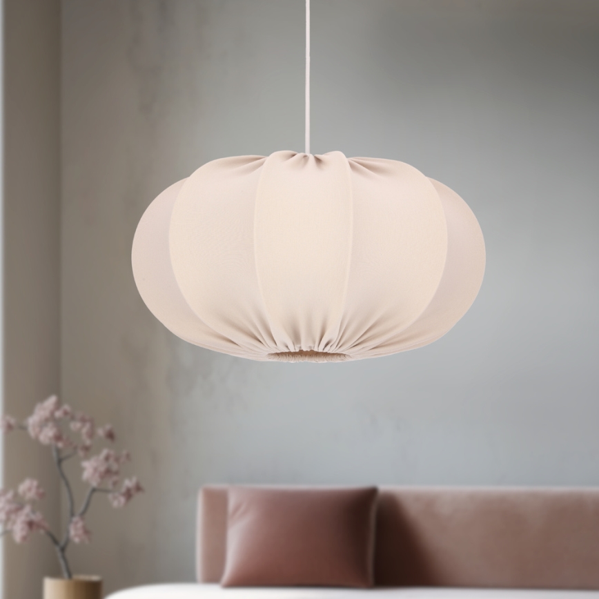 Lampadario a sospensione CAFEE 1xE27/40W/230V Ø 52 cm beige