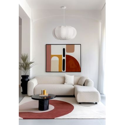 Lampadario a sospensione CAFEE 1xE27/40W/230V Ø 52 cm bianco