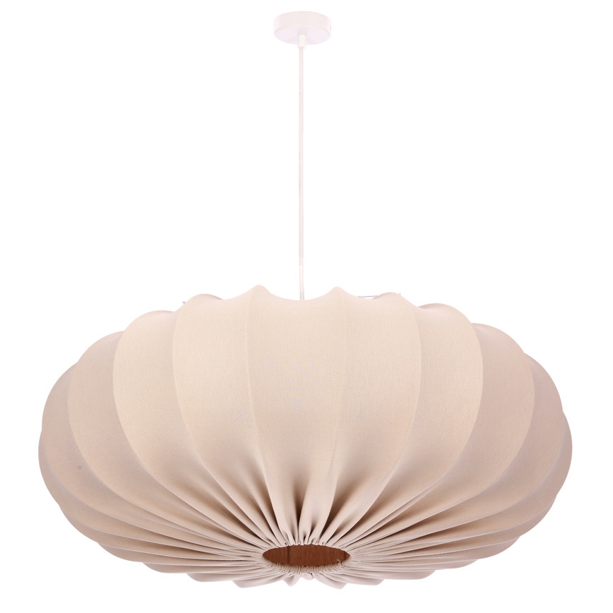 Lampadario a sospensione CAFEE 1xE27/40W/230V Ø 66 cm beige