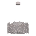 Lampadario a sospensione CAMO 3xE27/15W/230V beige
