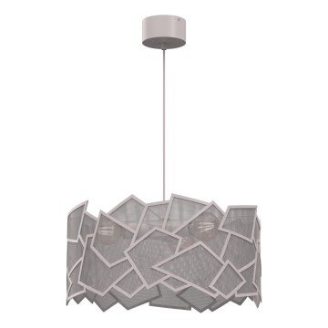 Lampadario a sospensione CAMO 3xE27/15W/230V beige