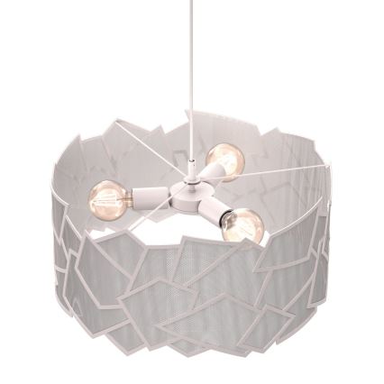 Lampadario a sospensione CAMO 3xE27/15W/230V beige