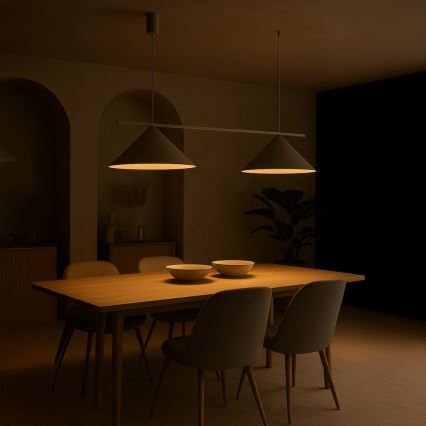 Lampadario a sospensione CAPITAL 2xGX53/15W/230V beige