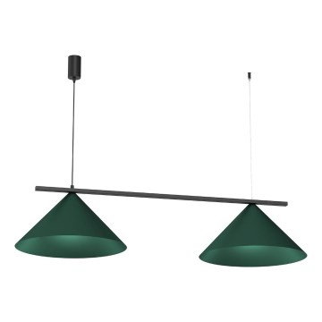 Lampadario a sospensione CAPITAL 2xGX53/15W/230V verde