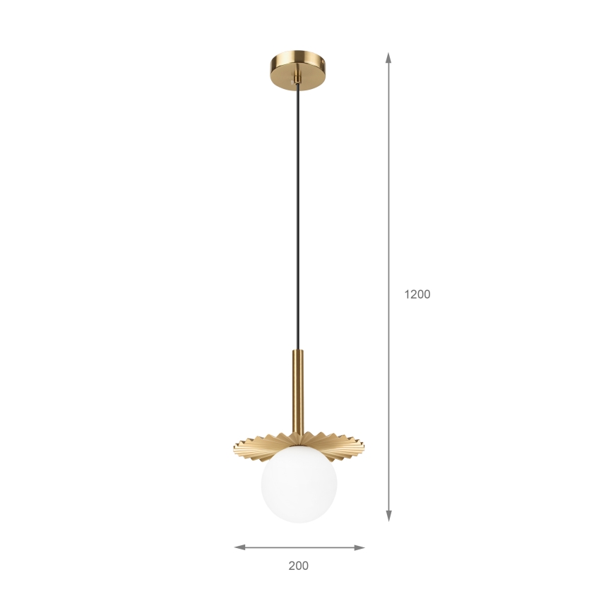 Lampadario a sospensione CHITA 1xG9/5W/230V oro