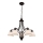Lampadario a sospensione CLAIR 5xE27/60W/230V Ø 65 cm bronzo