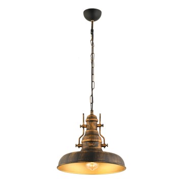 Lampadario a sospensione con catena 1xE27/40W/230V bronzo