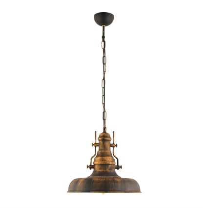 Lampadario a sospensione con catena 1xE27/40W/230V bronzo
