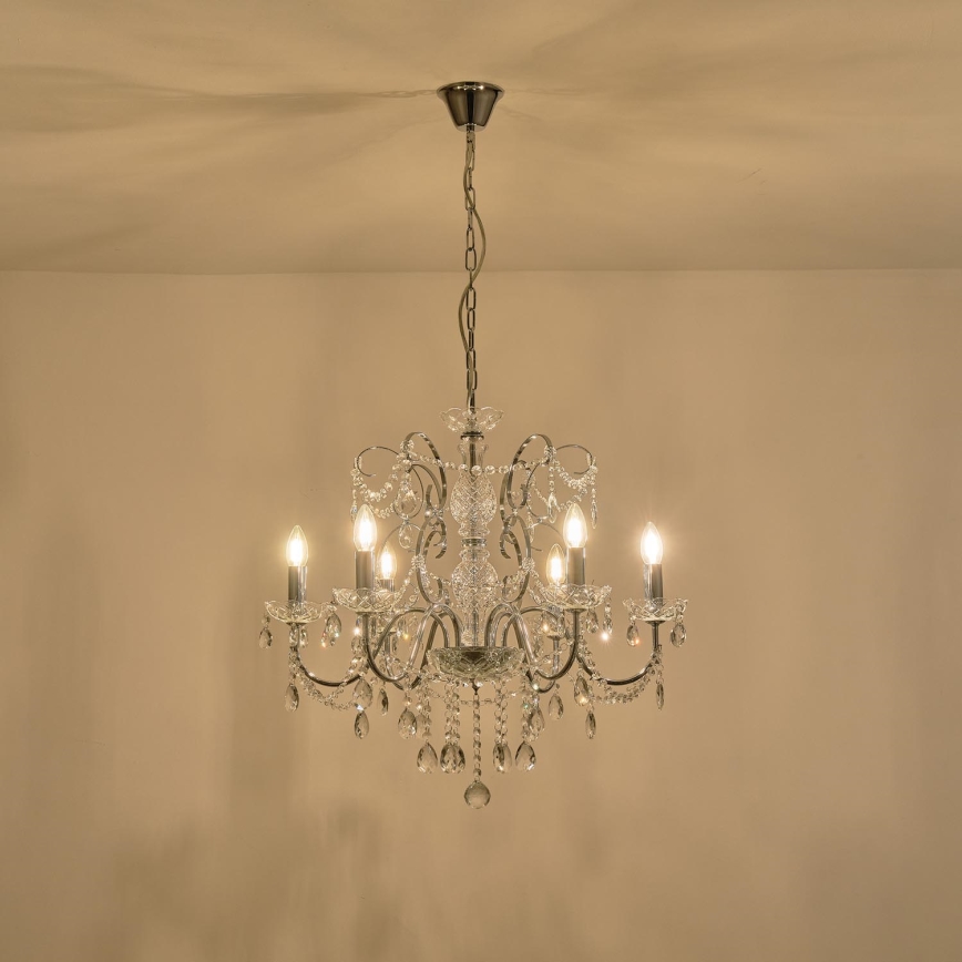 Lampadario a sospensione con catena 6xE14/15W/230V