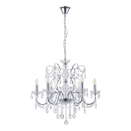 Lampadario a sospensione con catena 6xE14/15W/230V