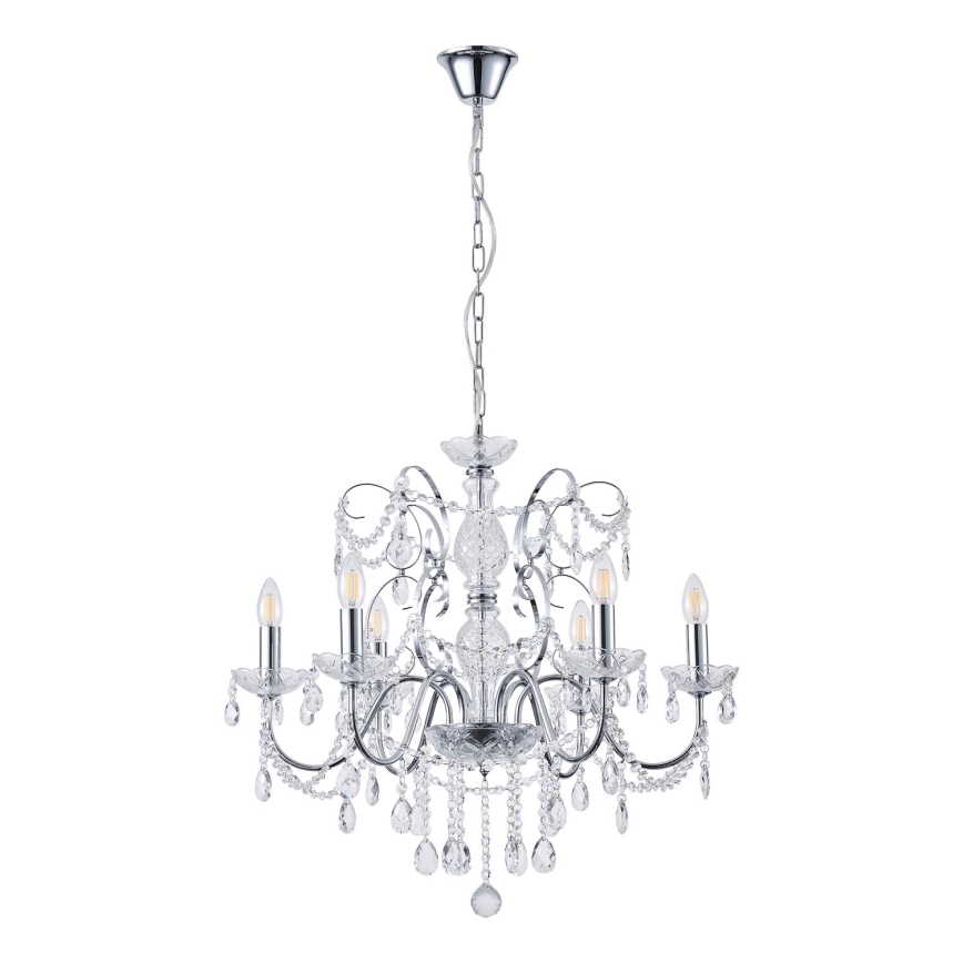 Lampadario a sospensione con catena 6xE14/15W/230V