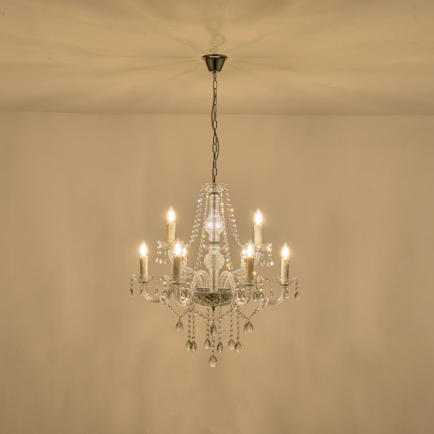 Lampadario a sospensione con catena 9xE14/15W/230V