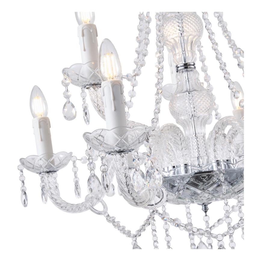 Lampadario a sospensione con catena 9xE14/15W/230V