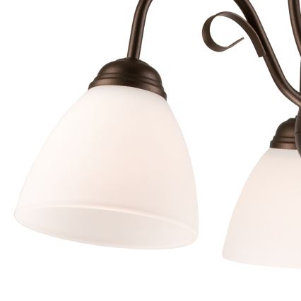 Lampadario a sospensione con catena ADELLE 3xE27/60W/230V