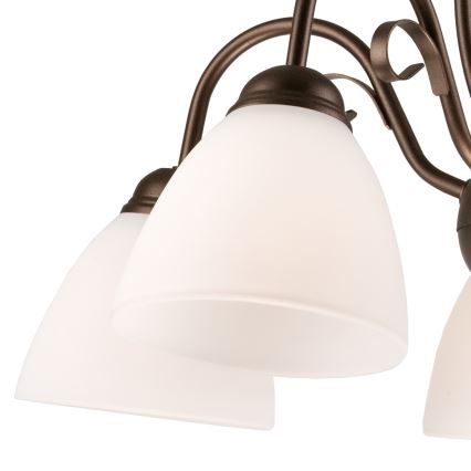 Lampadario a sospensione con catena ADELLE 5xE27/60W/230V