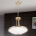 Lampadario a sospensione con catena AIDA 3xE27/60W/230V diametro 39,5 cm ottone