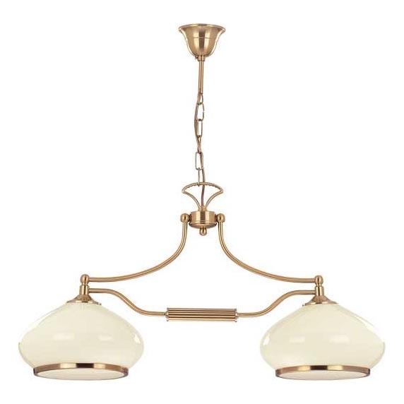 Lampadario a sospensione con catena ASTORIA 2xE27/15W/230V oro