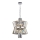Lampadario a sospensione con catena AURELIA 8xE14/40W/230V cromo opaco