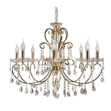 Lampadario a sospensione con catena AURORA 8xE14/40W/230V