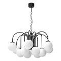 Lampadario a sospensione con catena CAMBRIDGE 12xE14/60W/230V nero