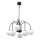 Lampadario a sospensione con catena CAMBRIDGE 6xE14/60W/230V nero