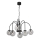 Lampadario a sospensione con catena CAMBRIDGE 6xE14/60W/230V nero