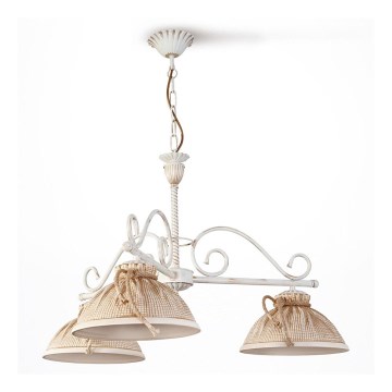 Lampadario a sospensione con catena COUNTRY 3xE27/60W/230V