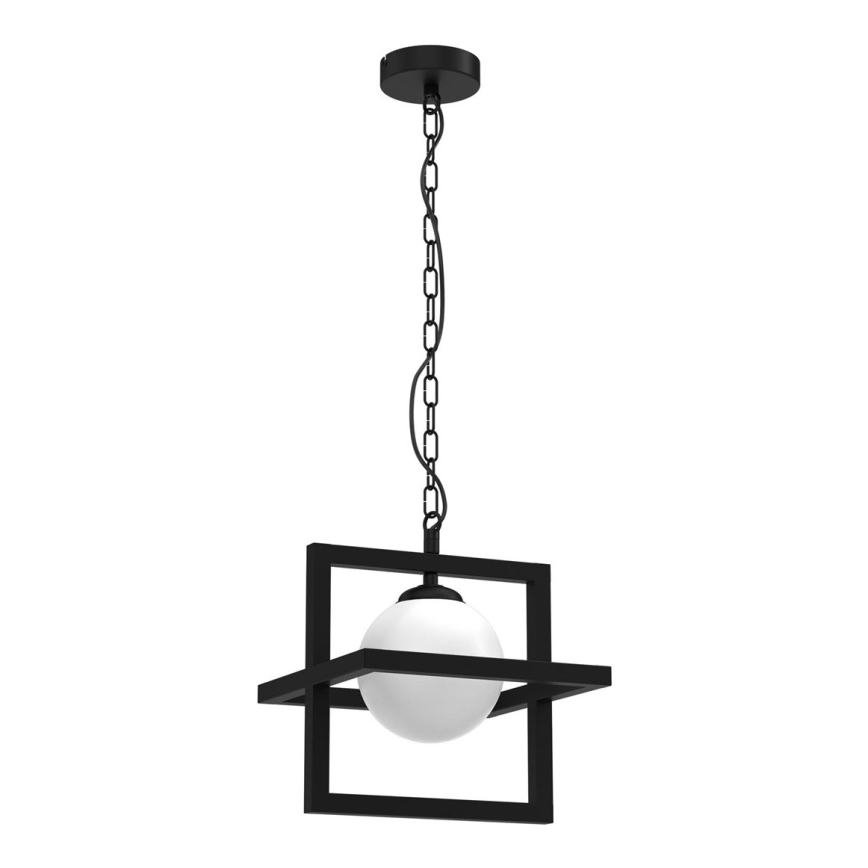 Lampadario a sospensione con catena DIEGO 1xE14/40W/230V nero