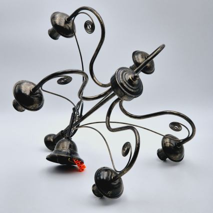 Lampadario a sospensione con catena DONATO 5xE14/40W/230V