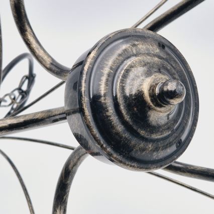 Lampadario a sospensione con catena DONATO 5xE14/40W/230V