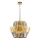 Lampadario a sospensione con catena DONNA 12xE14/40W/230V diametro 55 cm oro