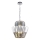 Lampadario a sospensione con catena DONNA 9xE14/40W/230V diametro 45 cm cromo opaco