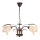 Lampadario a sospensione con catena DUCATTI 3xE14/10W/230V bronzo