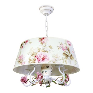 Lampadario a sospensione con catena FLORENCE 5xE14/40W/230v