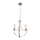 Lampadario a sospensione con catena GINA 3xE27/60W/230V cromo opaco